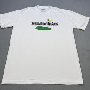 LIV Golf Birdie Shack Shirt Mens XL White Golf Graphic Tee Tagless USA